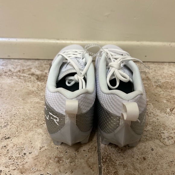 Nike Vapor Edge Speed 360 2 White Silver Football Cleats DA5455-102 Men Sz 15 - Picture 3 of 5